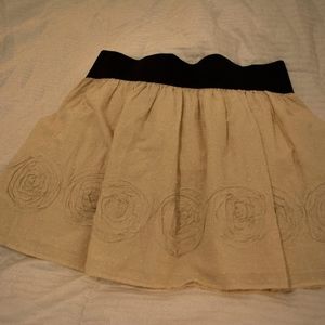 Off-White Floral Skirt